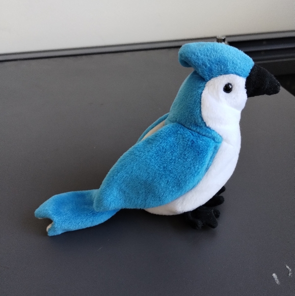 ✓Ty Beanie Baby - ROCKET the Blue Jay Bird - Picture 3 of 16